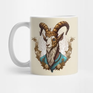 Goat King With Crown Mug